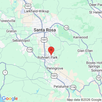 Map to Rio Dental Practice office in Rohnert Park, CA