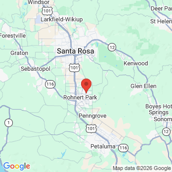 Map to SUTTON DENTAL GROUP, INC. office in Rohnert Park, CA