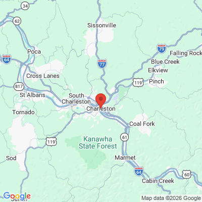 Map to  office in Charleston, WV