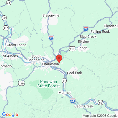 Map to  office in Charleston, WV