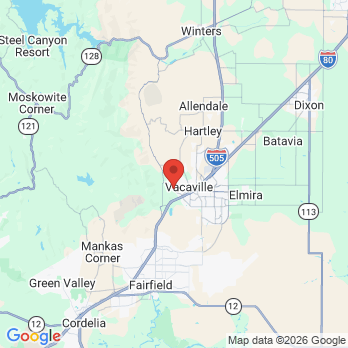 Map to Bosler Implant & Cosmetic Dentistry office in Vacaville, CA