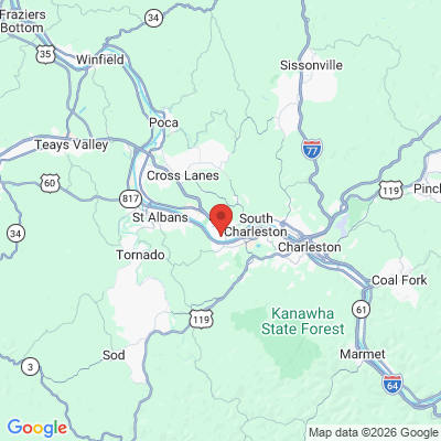 Map to  office in Dunbar, WV