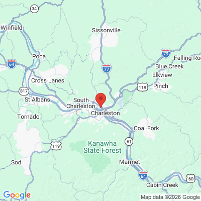 Map to  office in Charleston, WV