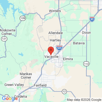 Map to Vacaville Dental Professionals office in Vacaville, CA