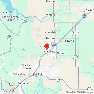 Map to Vacaville Dental Professionals office in Vacaville, CA
