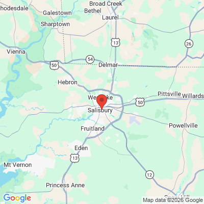 Map to  office in Salisbury, MD