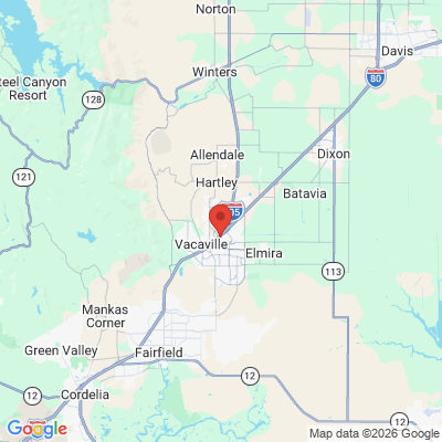 Map to  office in Vacaville, CA