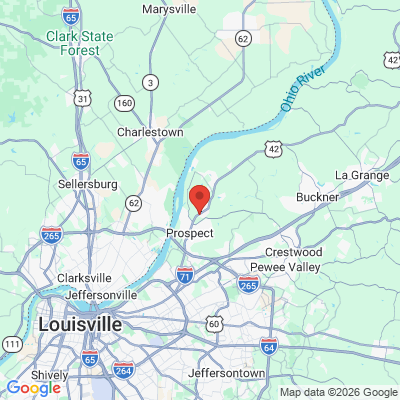 Map to  office in Prospect, KY