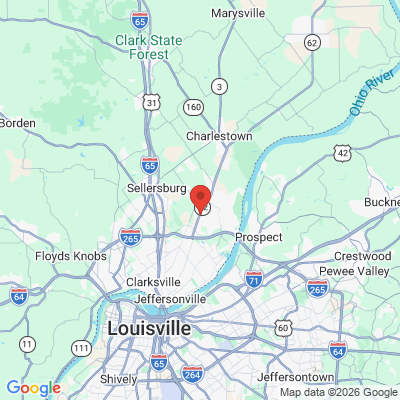 Map to  office in Jeffersonville, IN