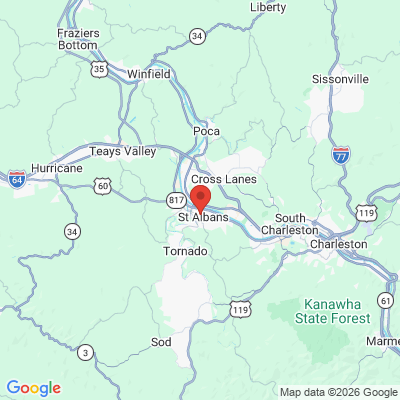 Map to  office in Saint Albans, WV