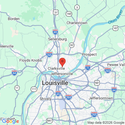 Map to  office in Jeffersonville, IN
