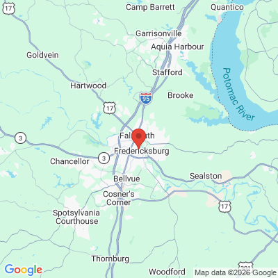 Map to  office in Fredericksburg, VA