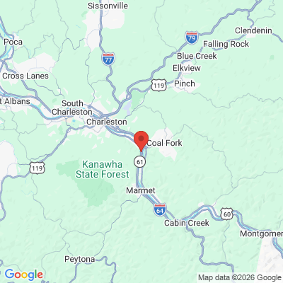 Map to  office in Charleston, WV