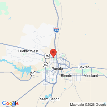 Map to New Outlook Dental Center office in Pueblo, CO