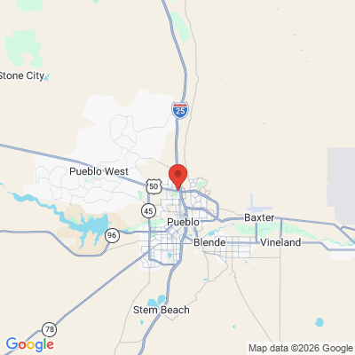 Map to  office in Pueblo, CO
