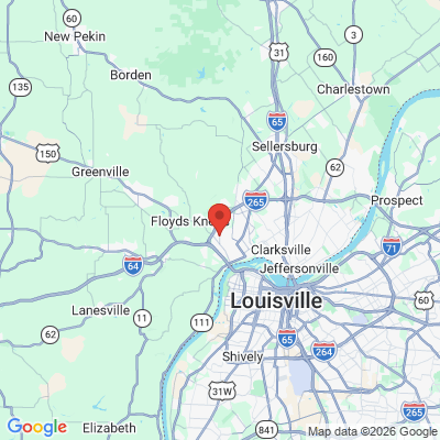 Map to  office in New Albany, IN