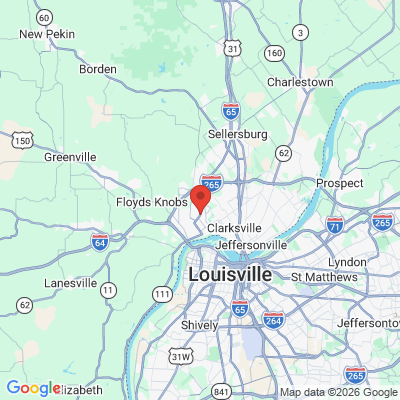 Map to  office in New Albany, IN