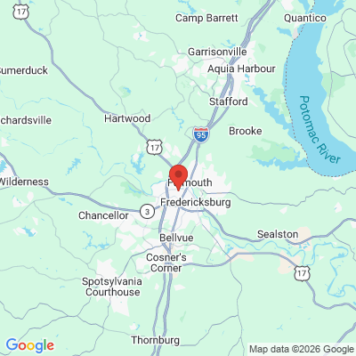 Map to  office in Fredericksburg, VA