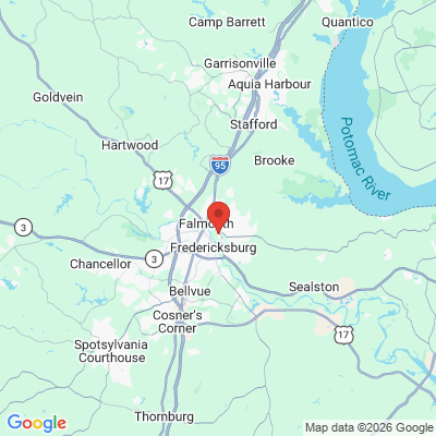 Map to  office in Fredericksburg, VA