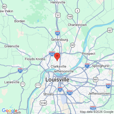 Map to  office in Clarksville, IN
