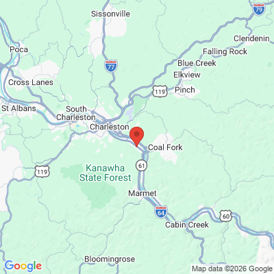 Map to  office in Charleston, WV