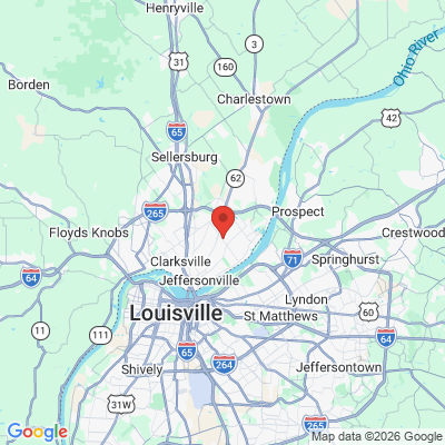 Map to  office in Jeffersonville, IN