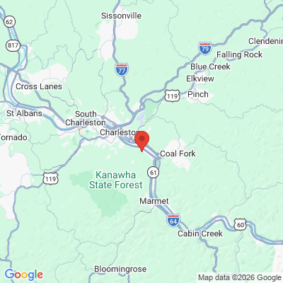 Map to  office in Charleston, WV