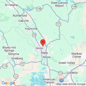 Map to Valley Harvest Dental Care office in Napa, CA