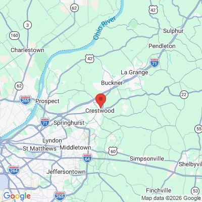 Map to  office in Crestwood, KY