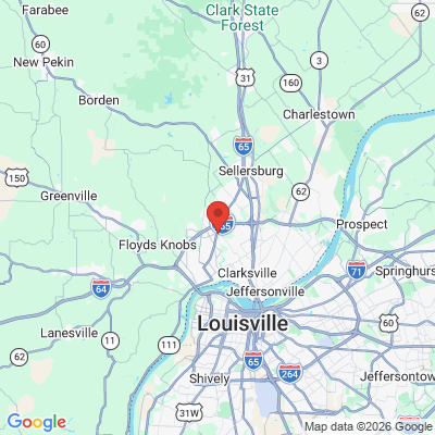 Map to  office in New Albany, IN
