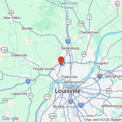 Map to  office in New Albany, IN