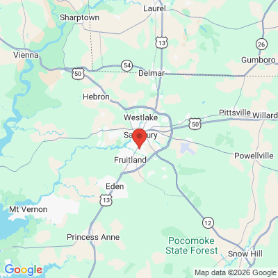 Map to  office in Salisbury, MD