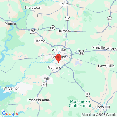 Map to  office in Salisbury, MD