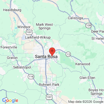Map to Creative Dentistry of Santa Rosa office in Santa Rosa, CA