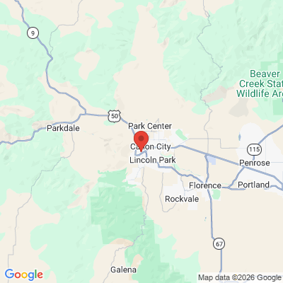 Map to  office in Caã±On City, CO