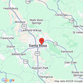 Map to Santa Rosa Dental  office in Santa Rosa, CA