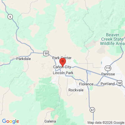 Map to  office in Caã±On City, CO