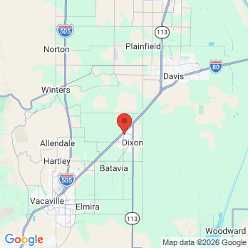Map to Dixon Plaza Dental Care office in Dixon, CA