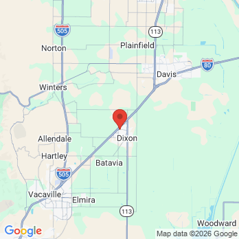 Map to Maple Leaf Dental, Inc. office in Dixon, CA