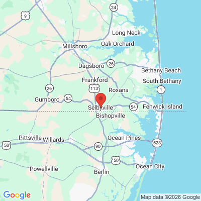Map to  office in Selbyville, DE