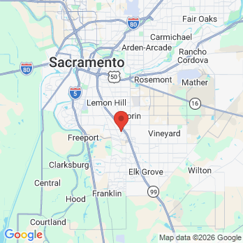 Map to Florin Dental Center office in Sacramento, CA