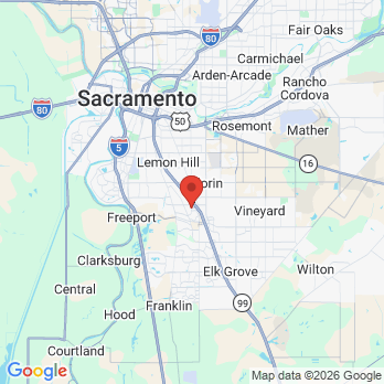 Map to Florin Dental Center office in Sacramento, CA