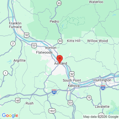 Map to  office in Ashland, KY