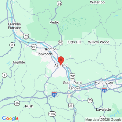 Map to  office in Ashland, KY