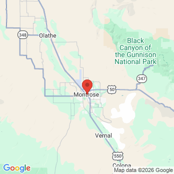 Map to Tobler Dental office in Montrose, CO