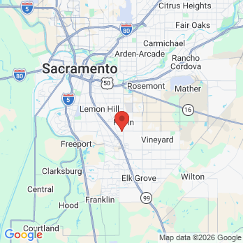 Map to Dr Luis I Mendez DDS office in Sacramento, CA