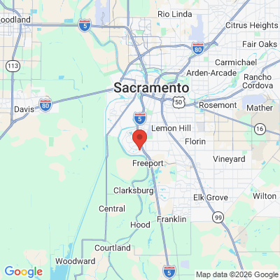 Map to RiverLake Family Dental office in Sacramento, CA