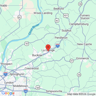 Map to  office in La Grange, KY