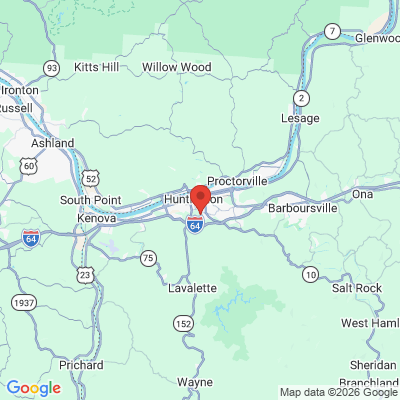 Map to  office in Huntington, WV