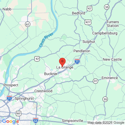 Map to  office in La Grange, KY